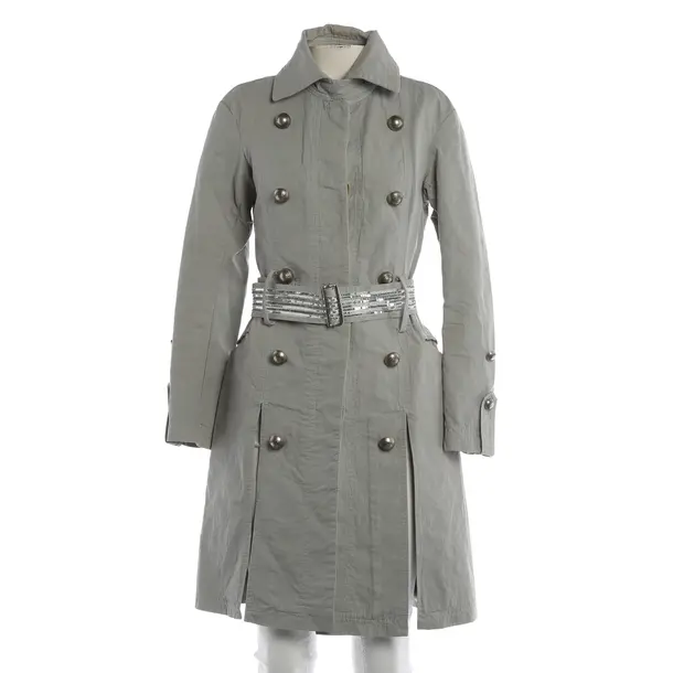 Mid-Season Coat, in Light Gray, Cotton, Patrizia Pepe