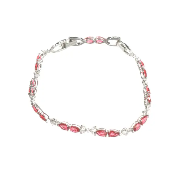 Armband, in Silber, Metall (metallisch, metallisiert), Swarovski