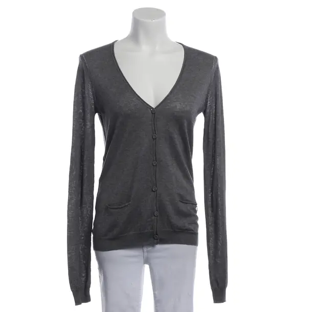 Cardigan, in Gray, Silk, Patrizia Pepe