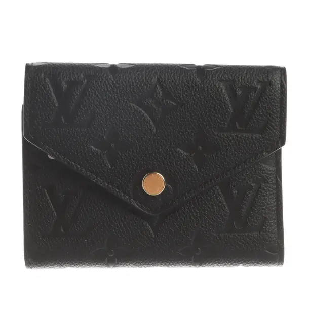 Wallet, in Black, Leather, Louis Vuitton