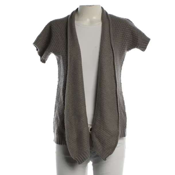 Cardigan, in Gray, Cashmere, Bruno Manetti