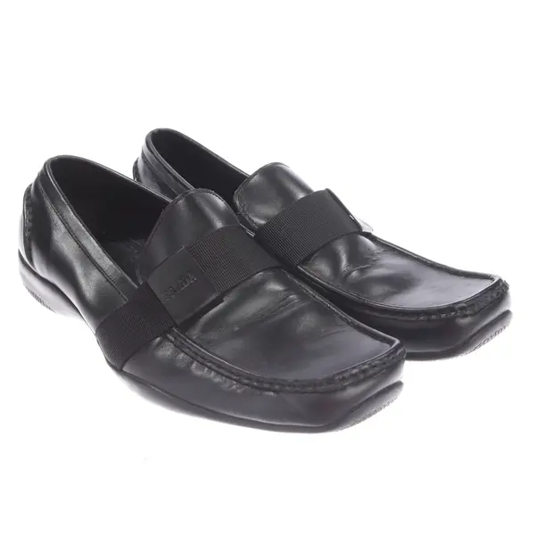 Mocassini, in Nero, Prada