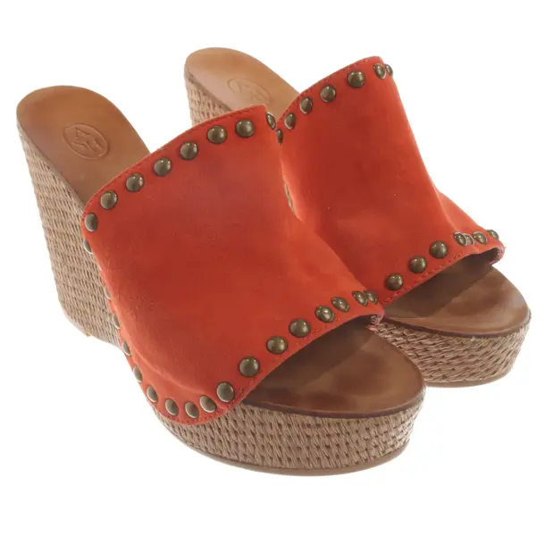Wedges, in Dark Orange, Ash