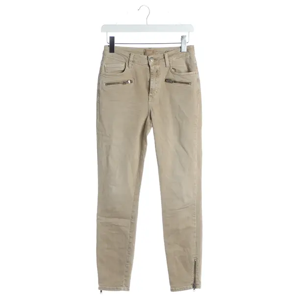Straight Fit Jeans, in Light Brown, Cotton, Closed
