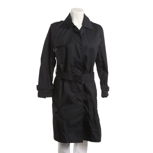Mid-Season Coat, in Black, Polyimide, Prada