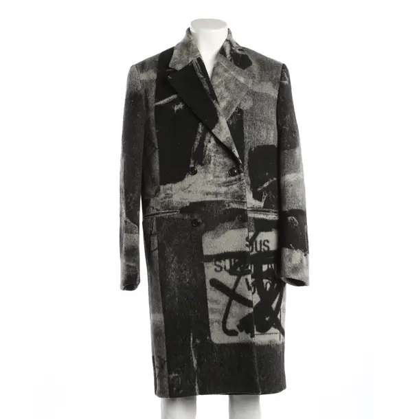 Übergangsmantel, in Grau, Wolle, Off-White