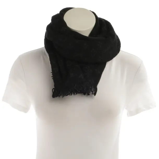 Scarf, in Black, Wool, Louis Vuitton