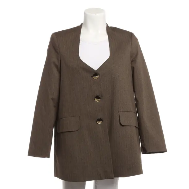 Blazer, in Braun, Polyester, Ganni