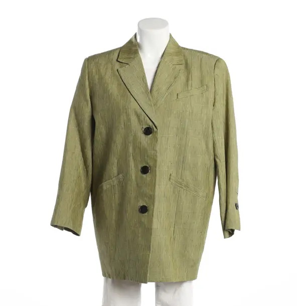 Blazer, in Gelb, Leinen, Ganni