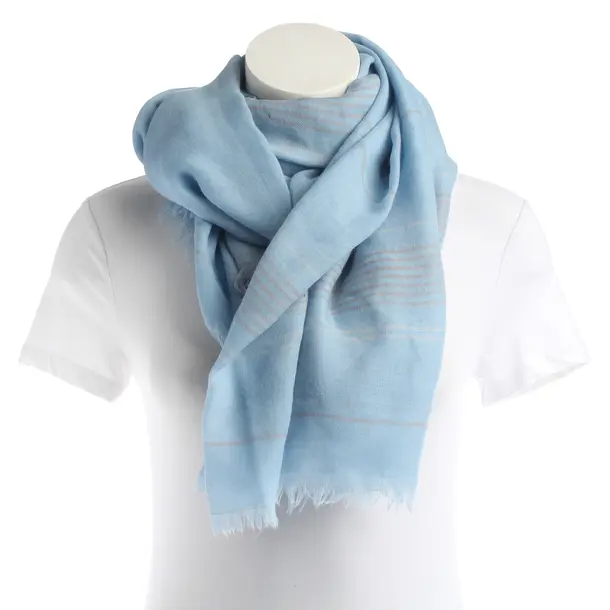 Schal, in Hellblau, Baumwolle, Windsor
