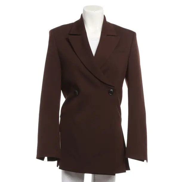 Blazer, in Dunkelbraun, Polyester, Ganni