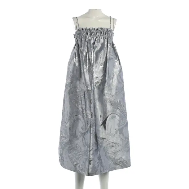 Cocktailkleid, in Silber, Polyester, Ganni