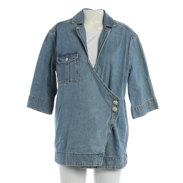 Denim Shirt, in Blue, Cotton, Ganni