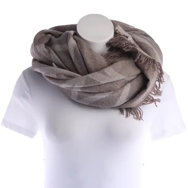 Schal, in Hellbraun, Wolle, Totême