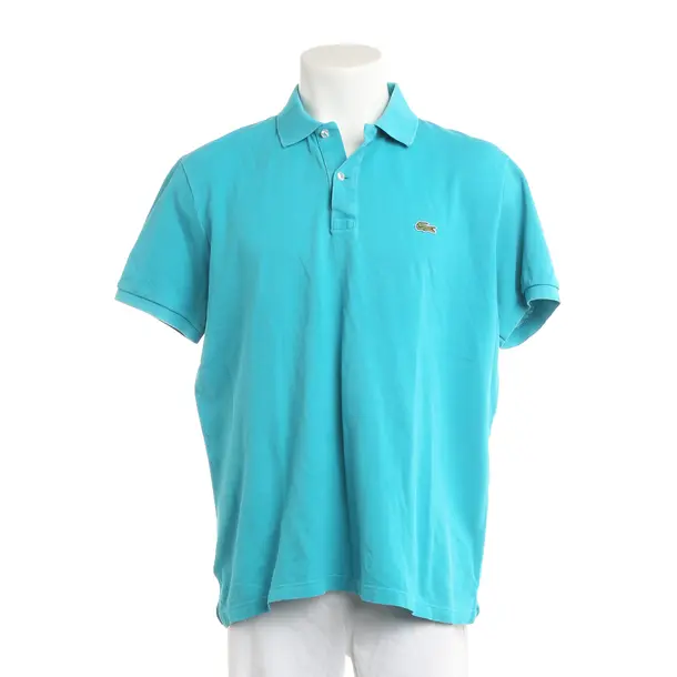 Poloshirt, in Türkis, Baumwolle, Lacoste