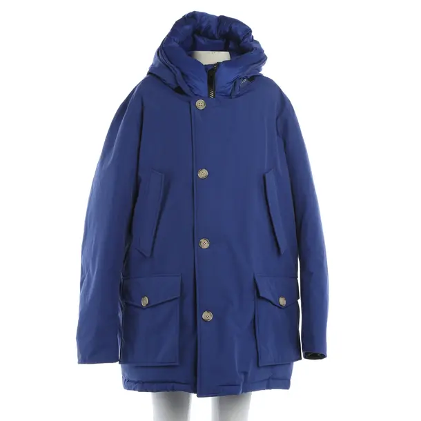 Winter Jacket, in Blue, Cotton, Woolrich