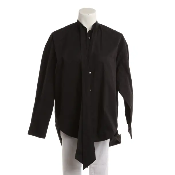 Bluse, in Schwarz, Baumwolle, Roberto Collina