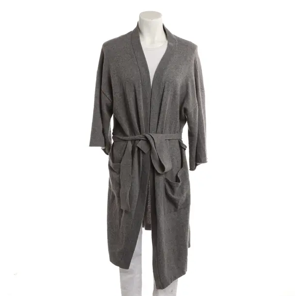 Cardigan, in Gray, Wool, Avant Toi