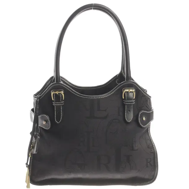 Handtasche, in Schwarz, Baumwolle, Lauren Ralph Lauren