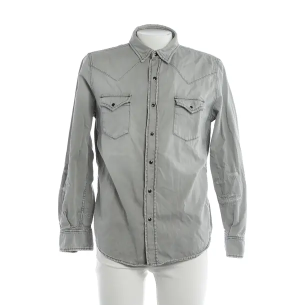 Shirt, in Gray, Cotton, Saint Laurent