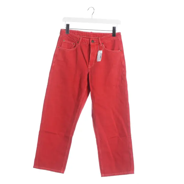 Hose, in Rot, Baumwolle, American Vintage