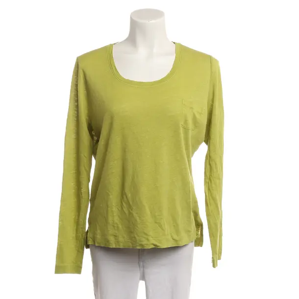 Long Sleeve Shirt, in Green, Cotton, Riani
