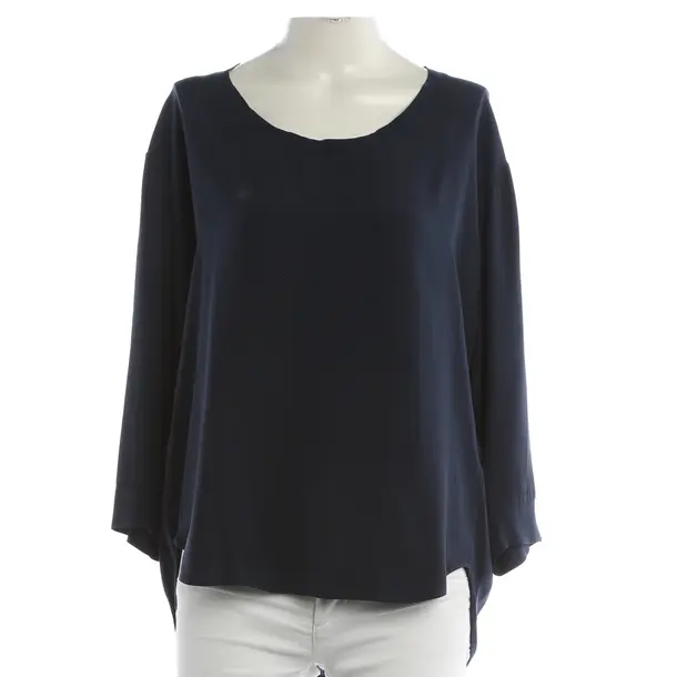 Long Sleeve Shirt, in Navy, Silk, Her Shirt