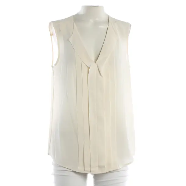 Blouse, in Cream, Silk, Closed