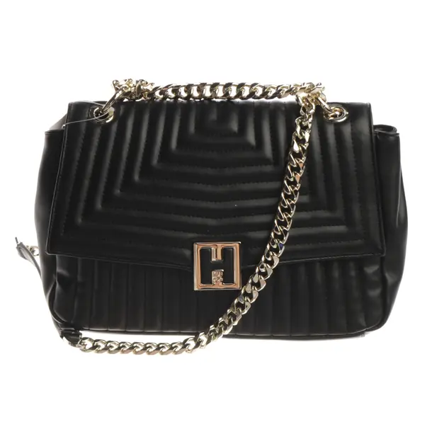 Schultertasche, in Schwarz, Leder, Hugo Boss