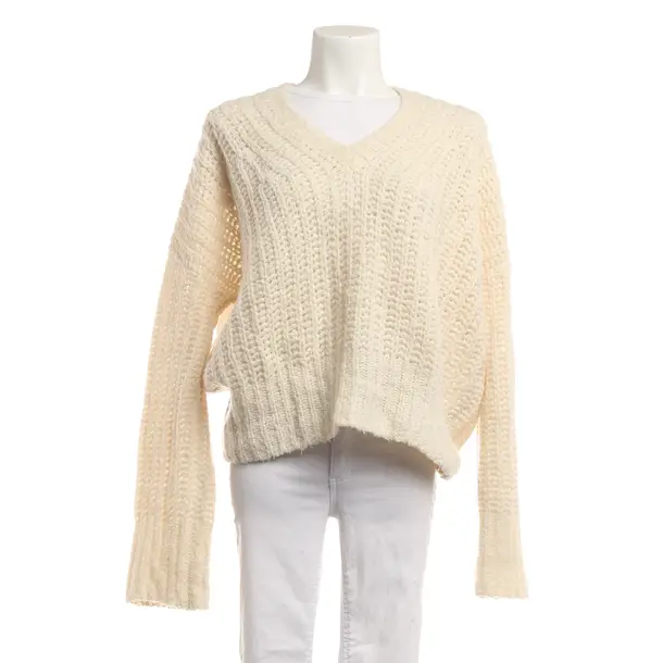 Jumper, in Cream, Wool, Odeeh