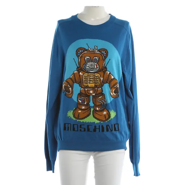 Jumper, in Blue, Cotton, Moschino