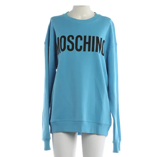 Felpa, in Blu, Cotone, Moschino