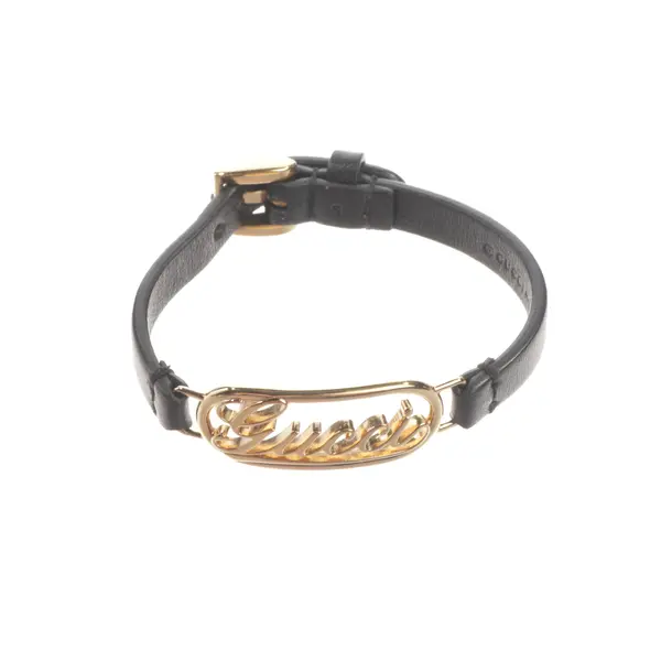 Armband, in Schwarz, Leder, Gucci