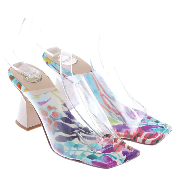 Sandaletten, in Transparent, Ras