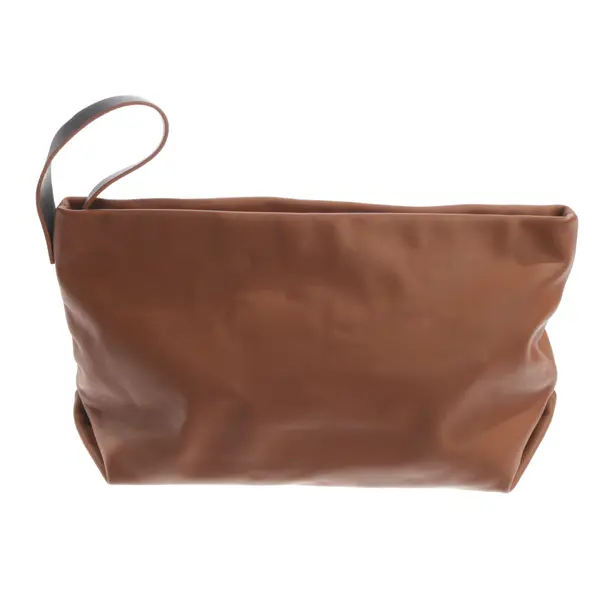 Clutch, in Braun, Leder, Loro Piana
