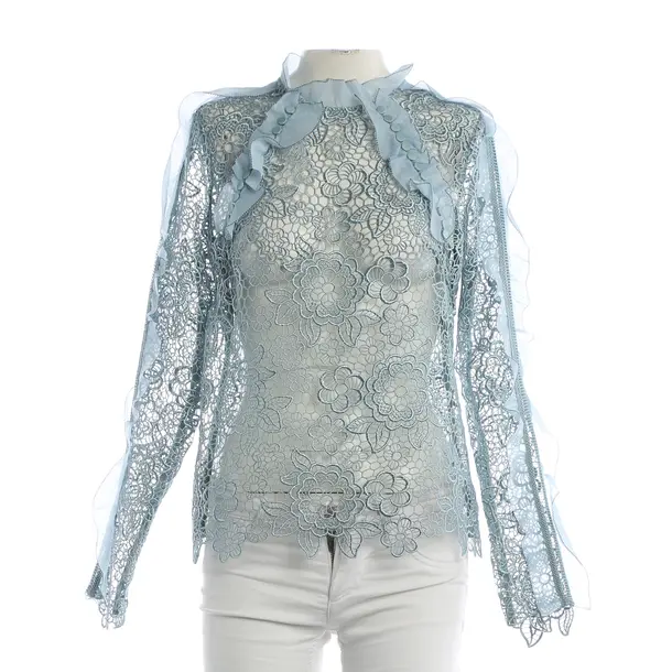 Blouse, in Light Blue, Polyester, self-portrait