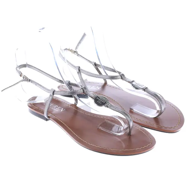 Strappy Sandals, in Silver, Lauren Ralph Lauren