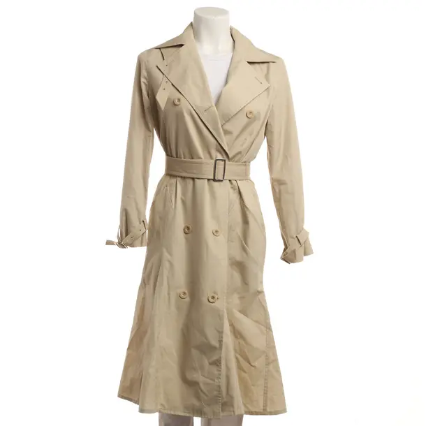 Mid-Season Coat, in Beige, Cotton, Max Mara