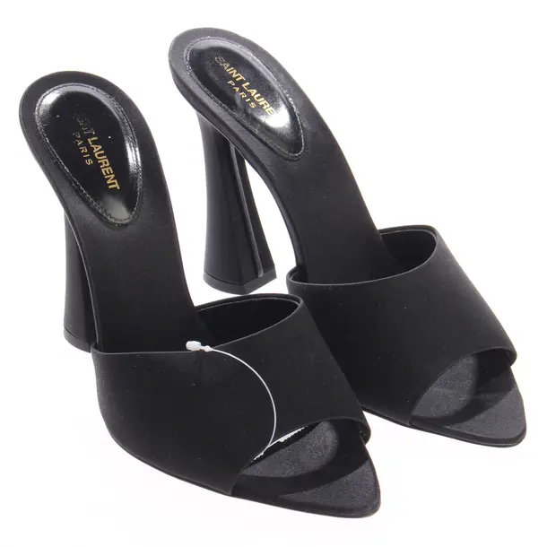 Heeled Sandals, in Black, Saint Laurent