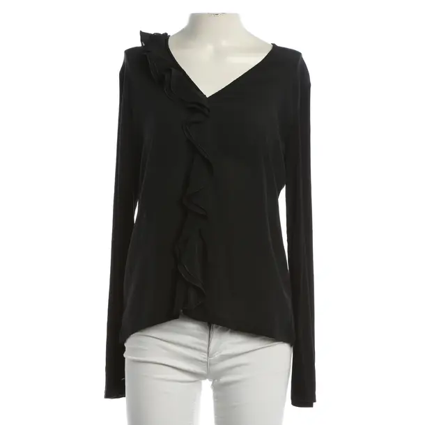 Long Sleeve Shirt, in Black, Viscose, Max Mara