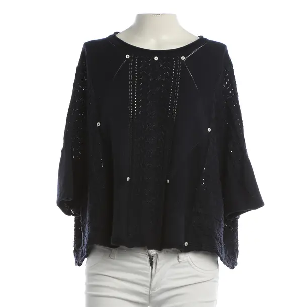 Shirt, in Navy, Viscose, High Use
