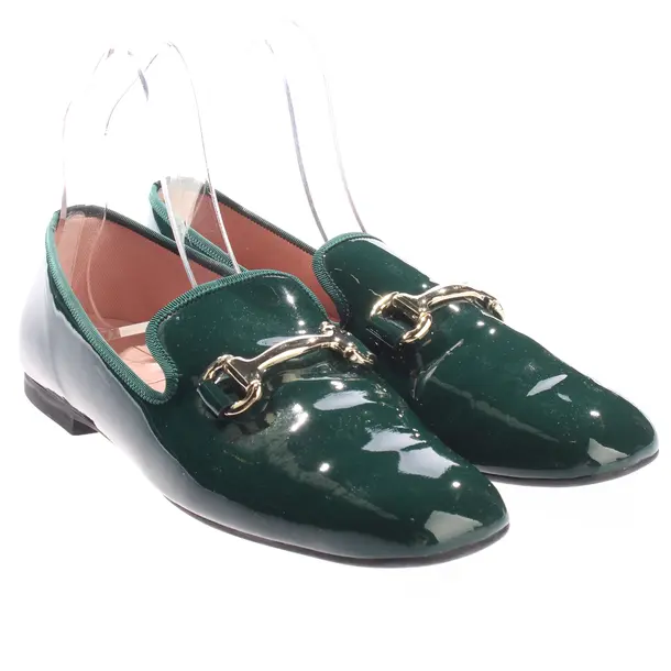 Loafers, in Green, Pretty Ballerinas