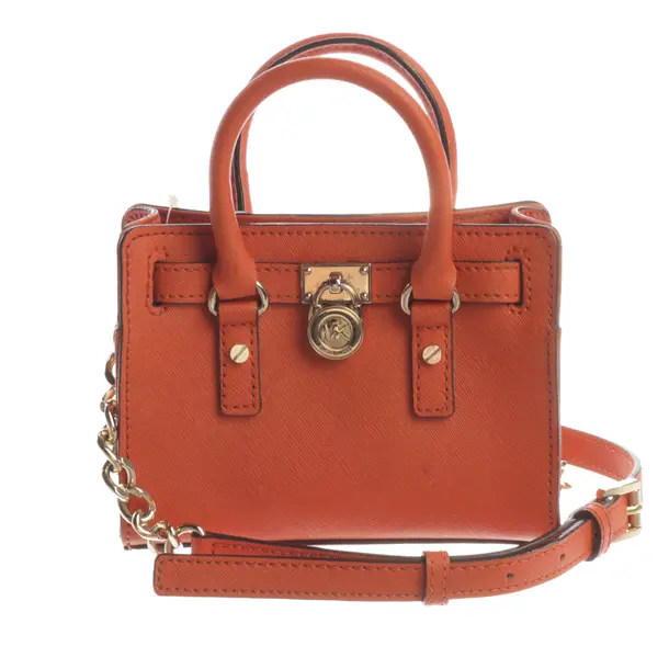 Evening Bag, in Dark Orange, Leather, Michael Kors