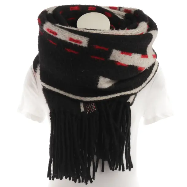 Schal, in Mehrfarbig, Wolle, Off-White