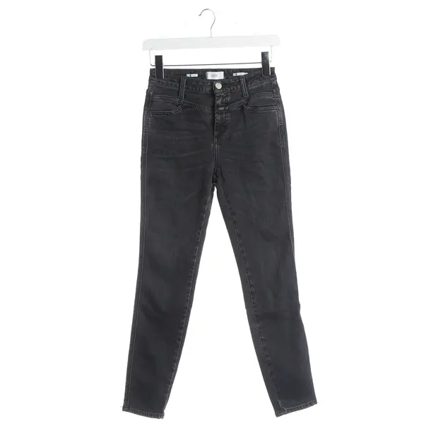 Jeans slim fit, in Grigio scuro, Cotone, Chiuso