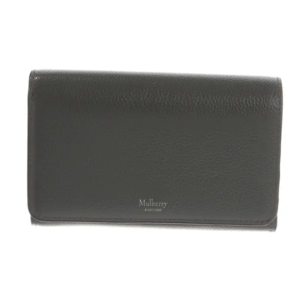 Wallet, in Gray, Leather, Mulberry