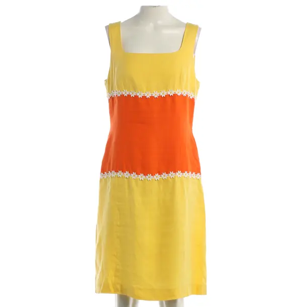 Dress, in Orange, Linen, Escada