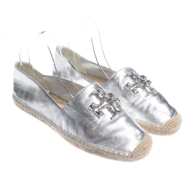 Espadrilles, in Silber, Tory Burch