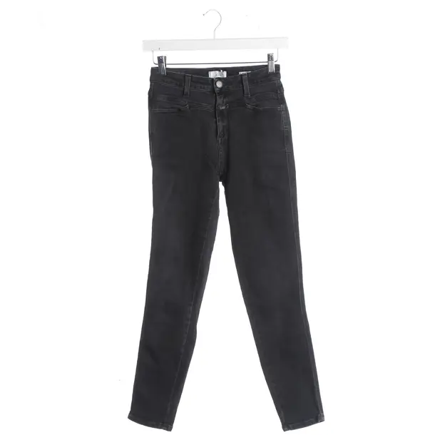 Jeans slim fit, in Nero, Cotone, Chiuso
