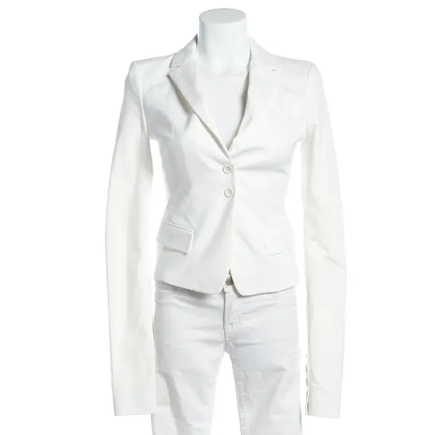 Blazer, in White, Cotton, Patrizia Pepe